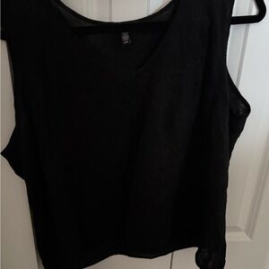 Eileen Fisher Black Sleeveless Tank Top